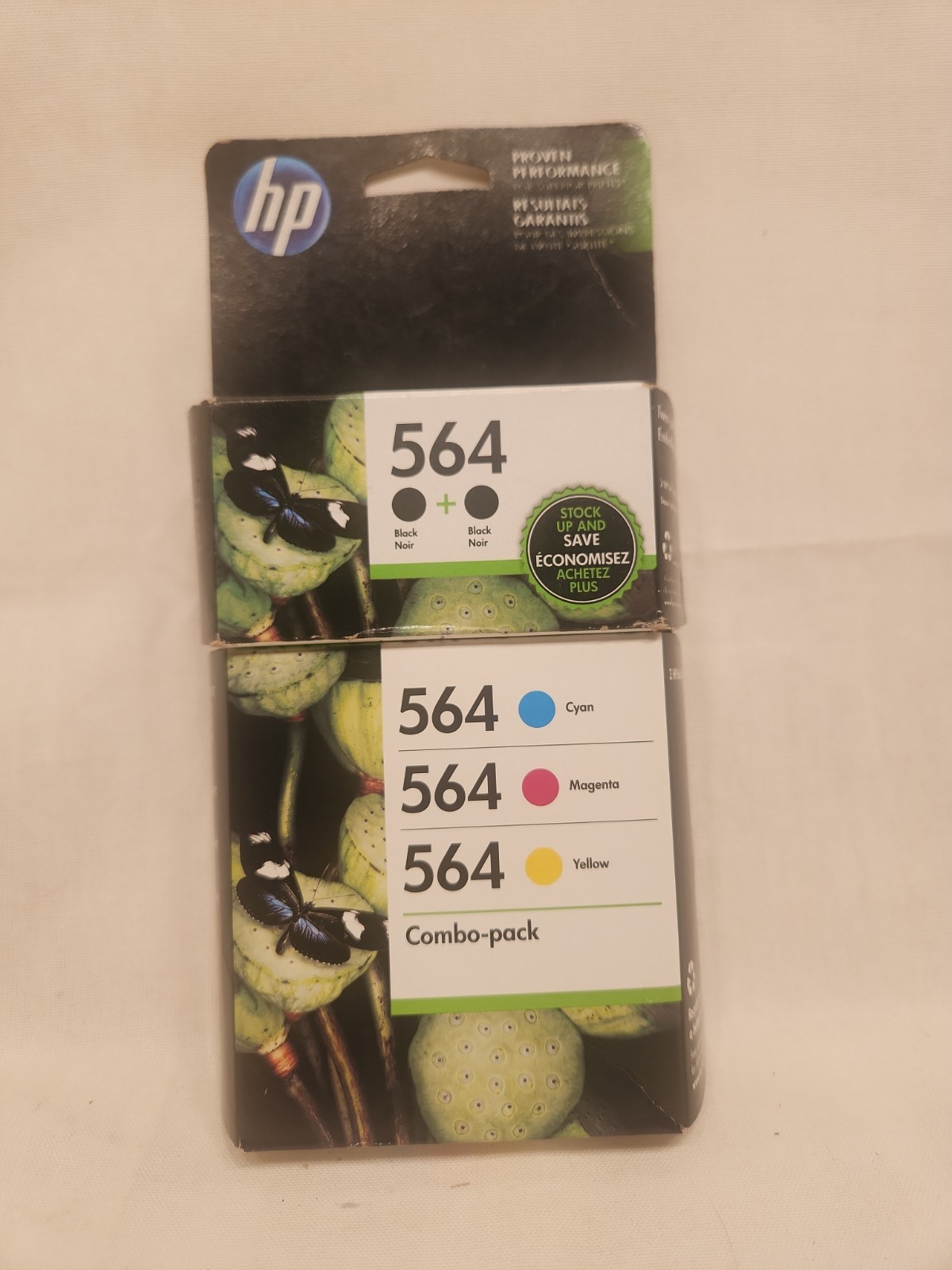 NEW OEM HP 564 CN684WN 2x Black, Cyan, Magenta, Yellow Ink Cartridges