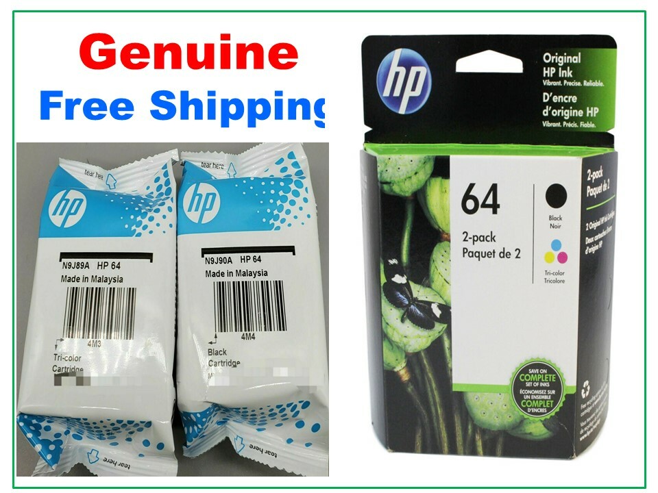 Genuine HP 64 black/color Ink Cartridge Combo for HP6255 7155 7855 7864 printers