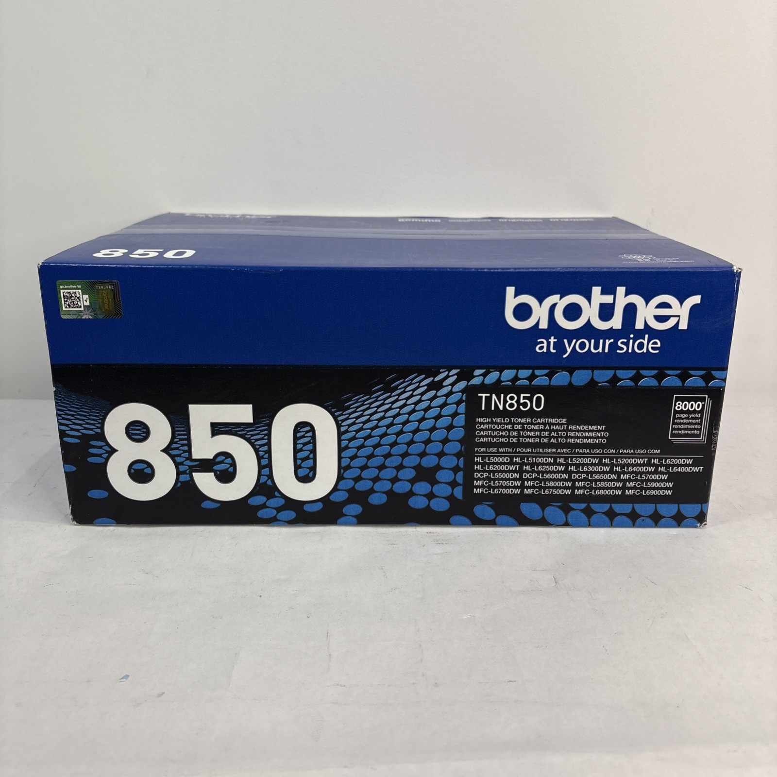 New Genuine Brother TN850 High Yield Toner Cartridge 8000 Page Yield!