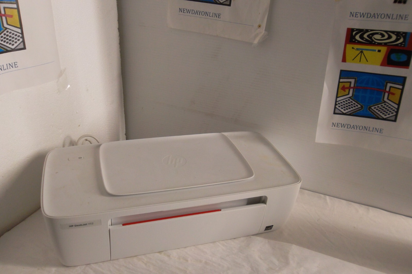 HP Deskjet 1112 Compact Color Printer USB 2.0 InkJet 7.5 ppm Speed F5S23A#B1H