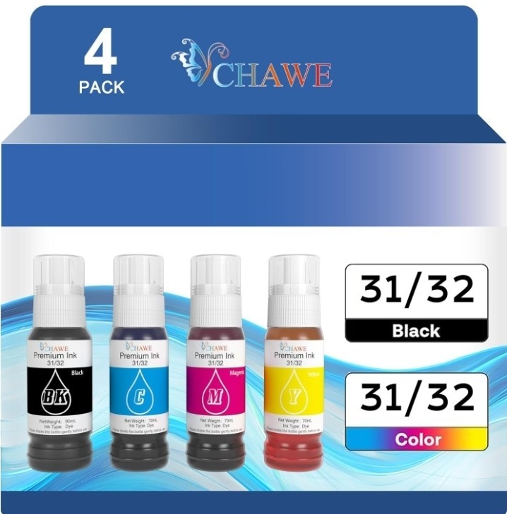 31 32XL Compatible Ink Refill Bottle Set Replacement for HP Smart Tank 5000 5101