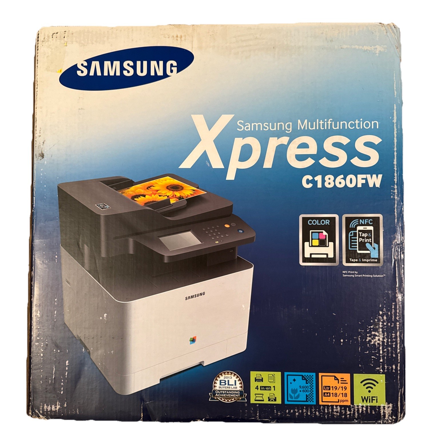 Samsung Xpress C1860FW Color All in One Printer Scanner Fax Copier Brand New