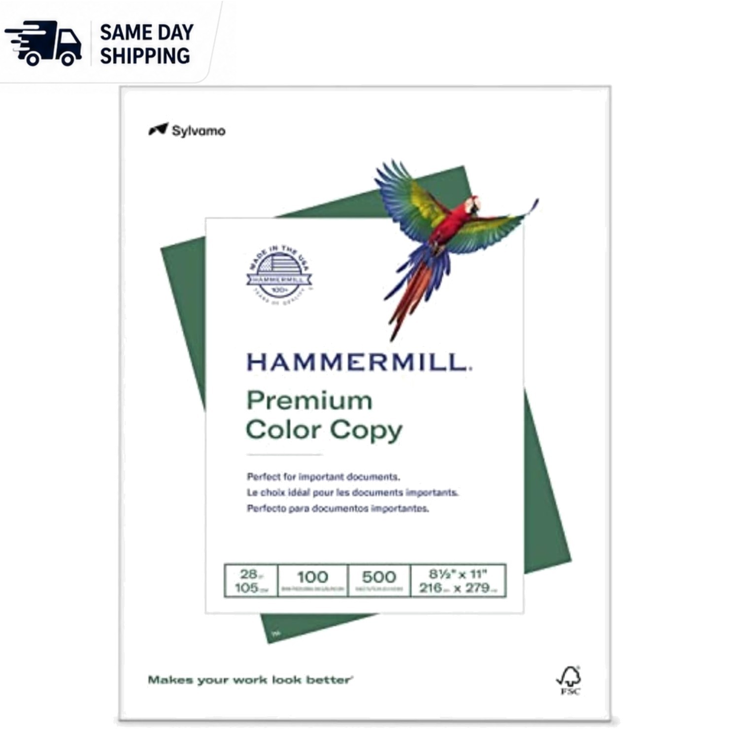 Eco-Friendly 28 lb Copy Paper, 8.5×11 Sizes – 100 Bright, JAM-FREE Guarantee
