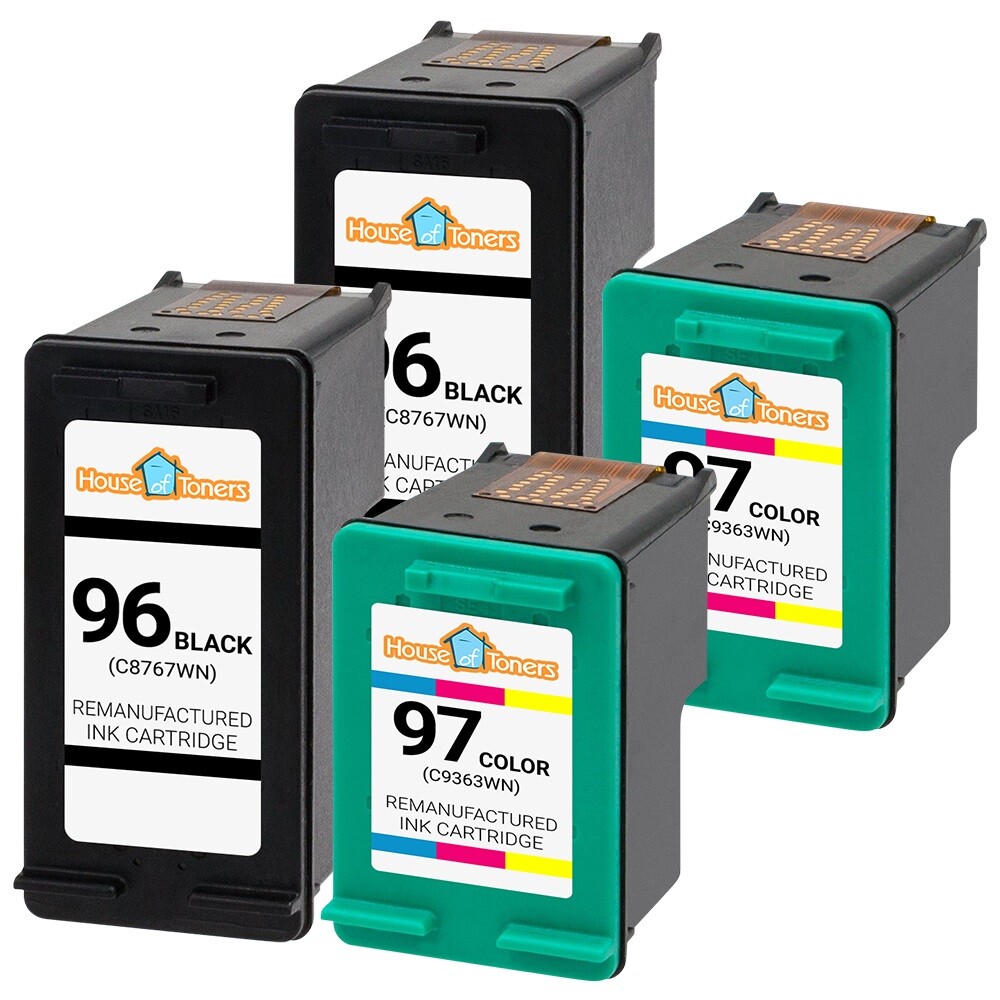4PK for HP 96 C8767WN HP 97 Ink For Deskjet 6520xi 6540 6540dt 6540xi