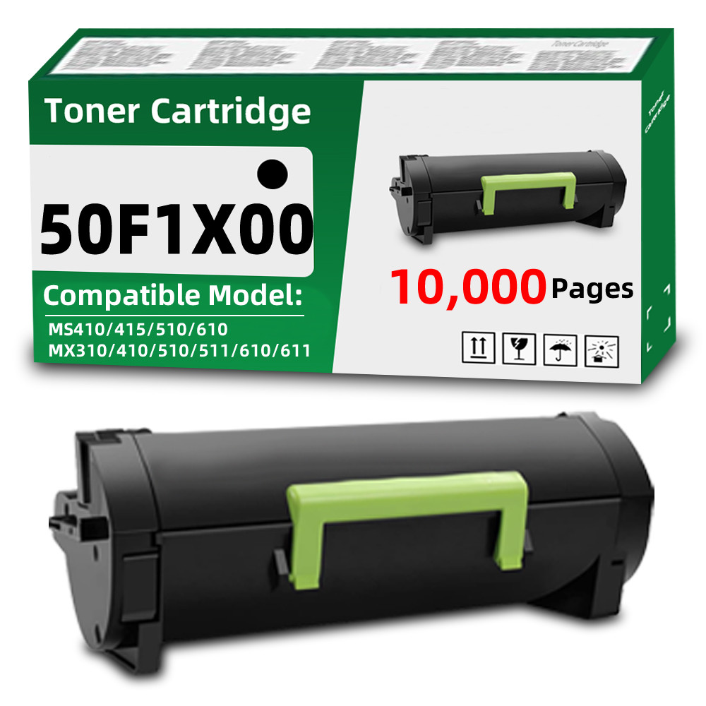 50F1X00 Toner Cartridge Compatible for Lexmark MS310 MS317 MS410 MS510 MS610
