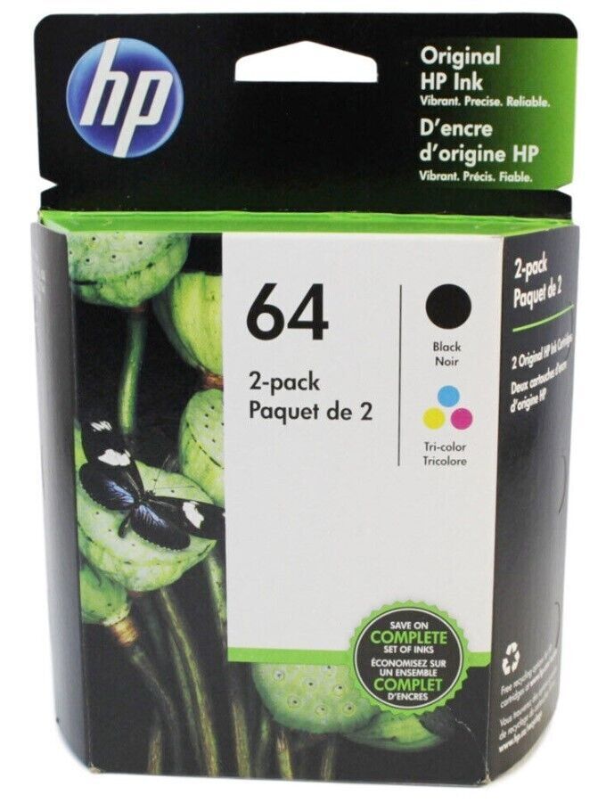 HP 64 X4D92AN Ink Cartridge – 2 Pack