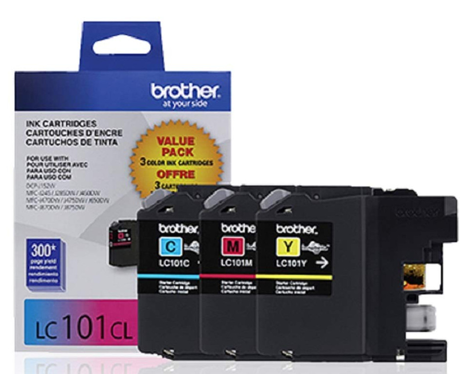 Brother LC1013PKW Ink Cartridge 3‑Pack (C/M/Y) – Genuine OEM Innobella