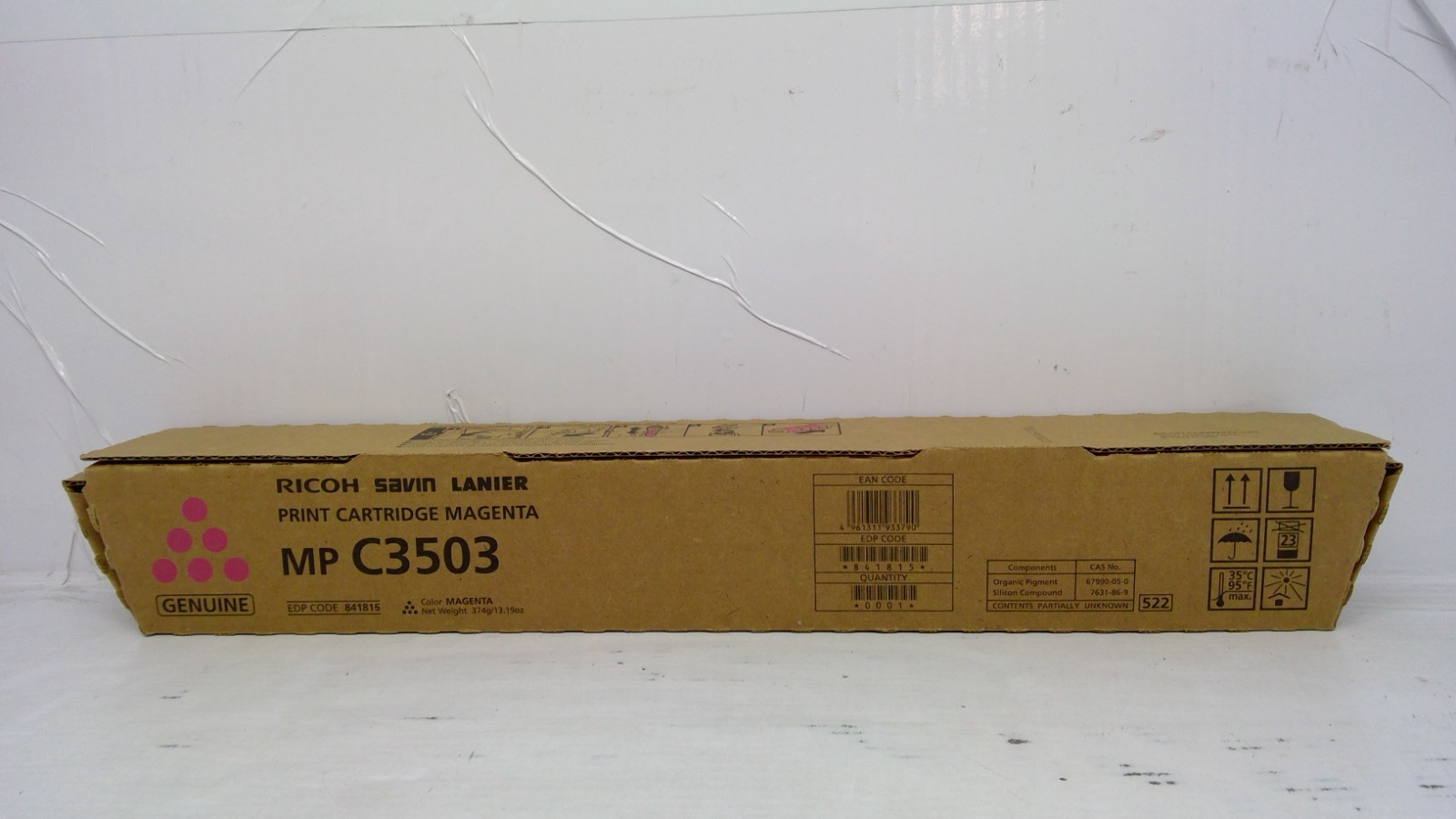 Genuine Ricoh Savin Lanier MP C3503 841815 Magenta Toner for MP C3003, MP C3503