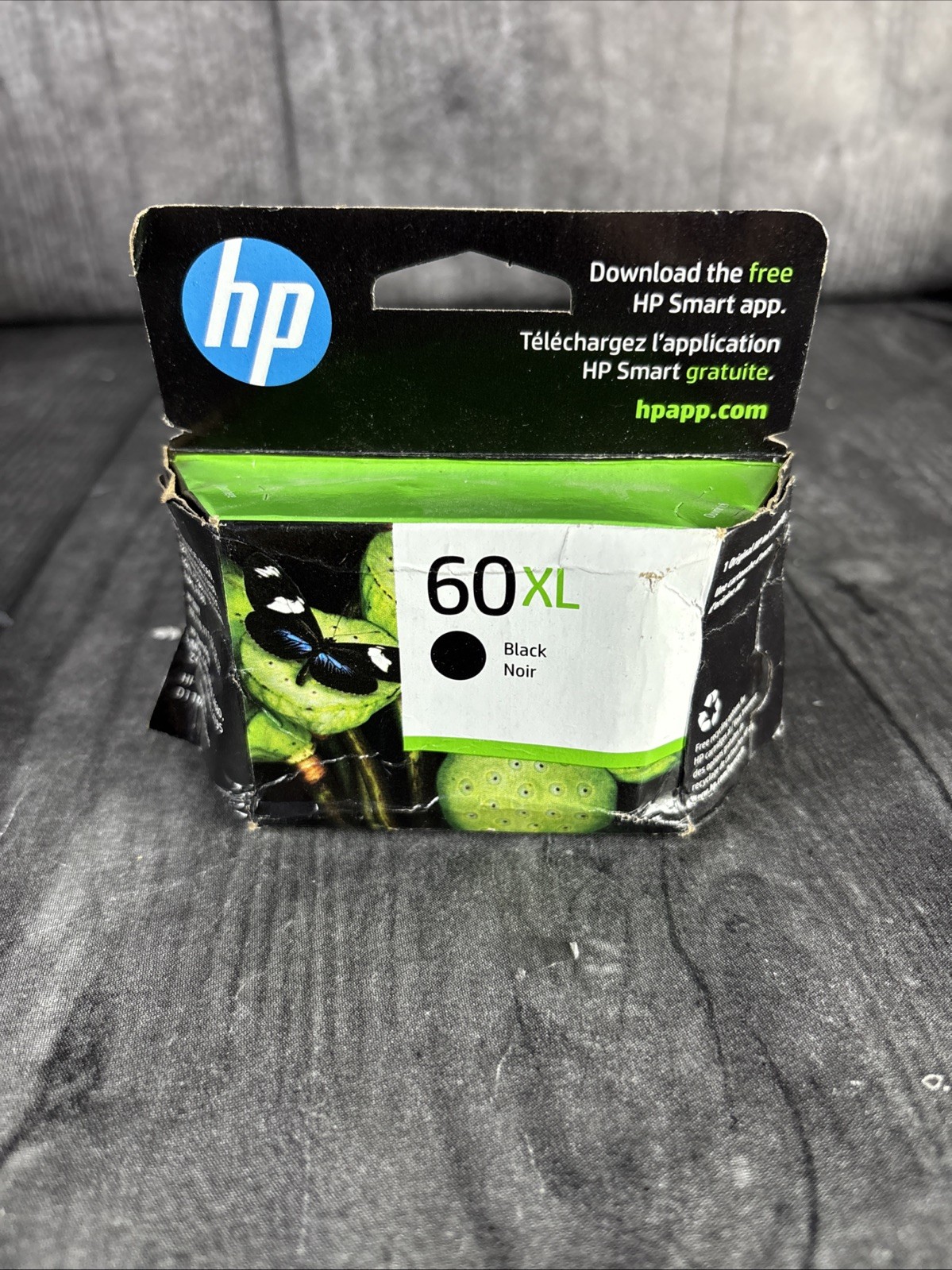 Genuine HP 60XL Black Ink Cartridge CC641WN Date: Apr 2024