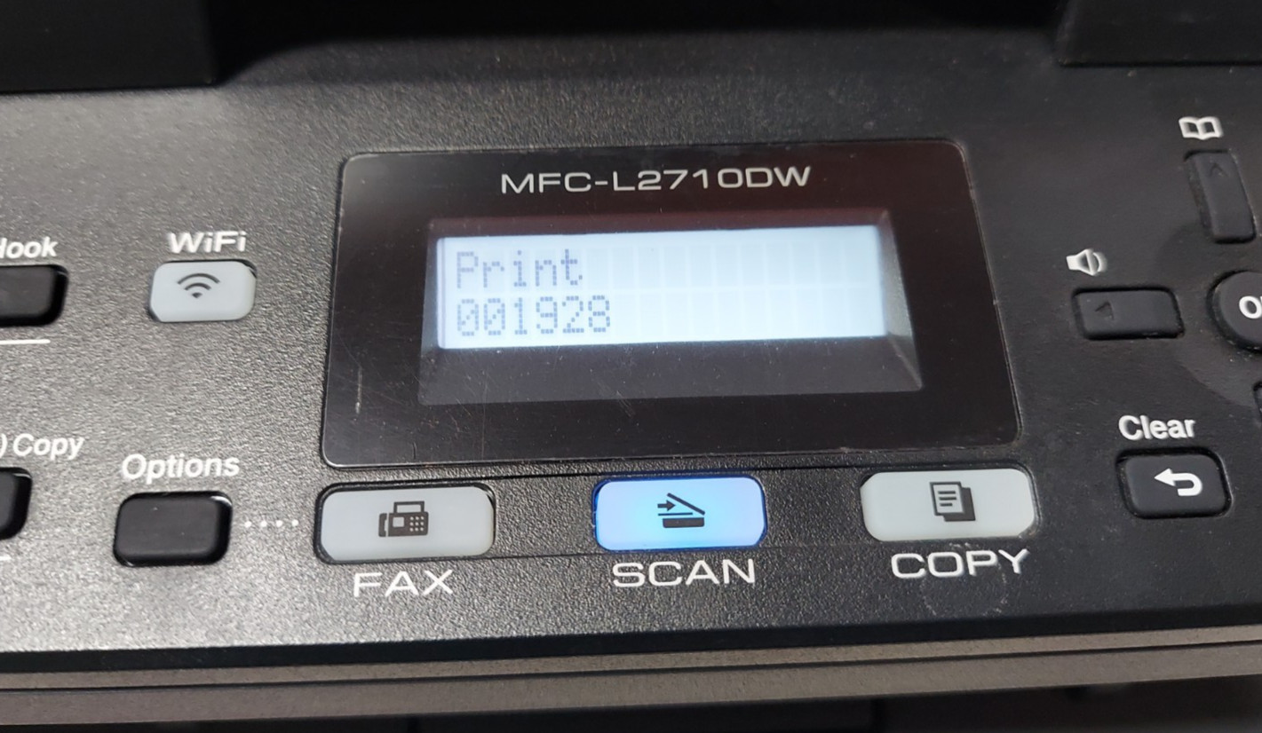 Brother MFCL2710DW Wireless EXCELLENT FAST! All-In-One Printer LOW TOTAL PAGE 2K