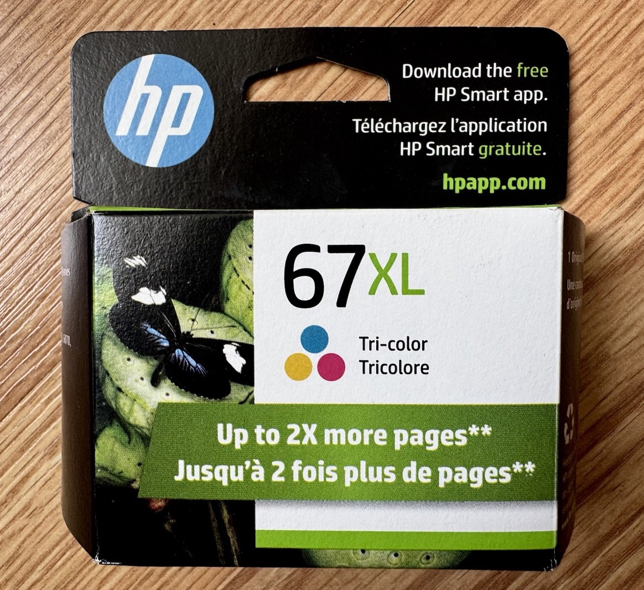 HP 67XL High Yield Tri-Color Ink Cartridge #3YM58AN/EXPIRED WARRANTY: Dec.2025**