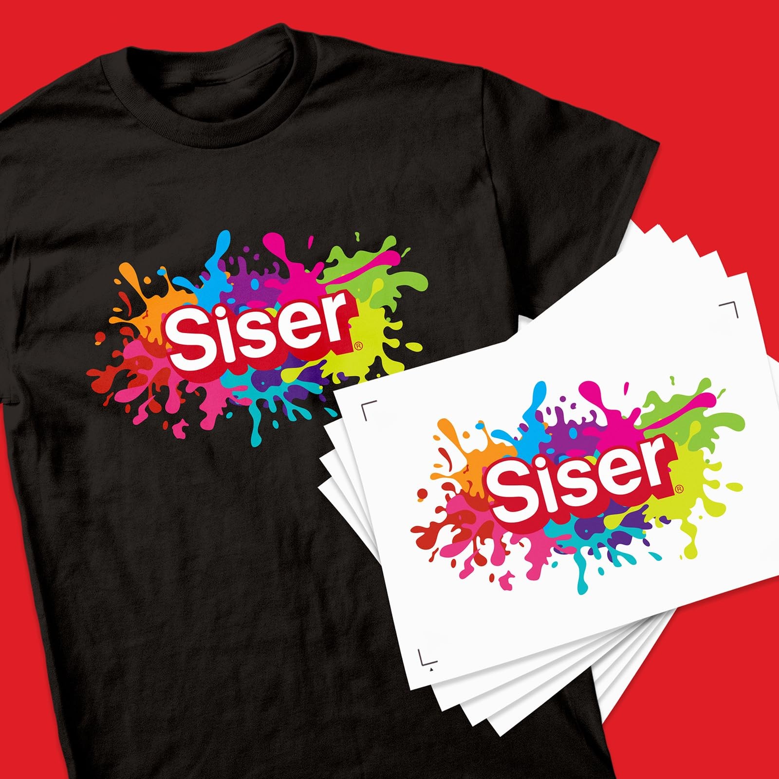 EasyColor DTV Inkjet Printer Compatible Heat Transfer Vinyl Sheets 8.4×11 Inch