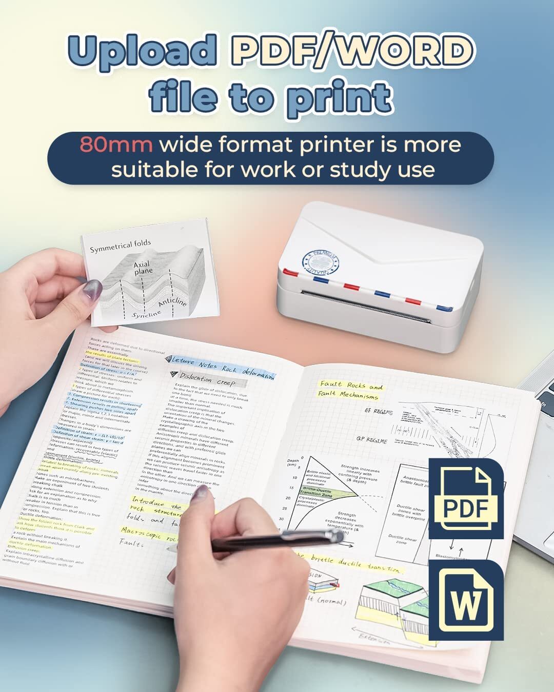 Phomemo Portable Thermal Printer M03AS 3 Inch Mini Sticker Printer Bluetooth