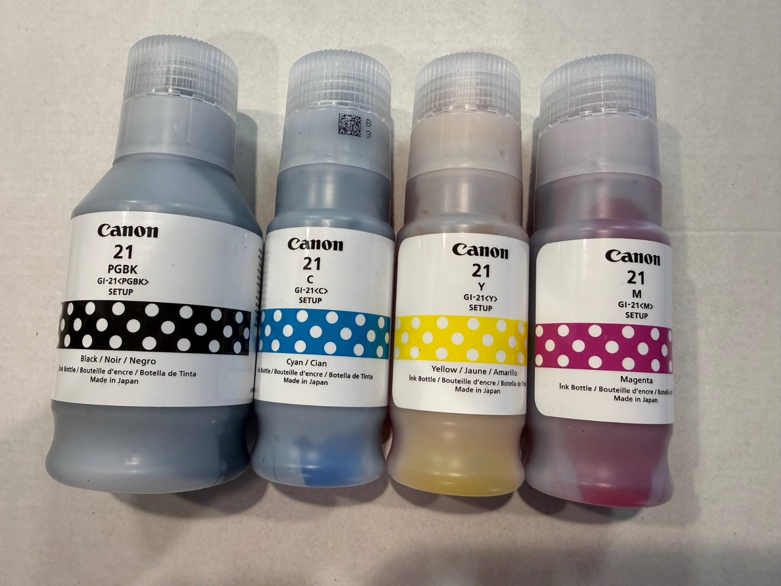 Canon 21 Ink Combo-Bottle-Setup For Canon Tank printer G3270/G3722-OEM-4PK