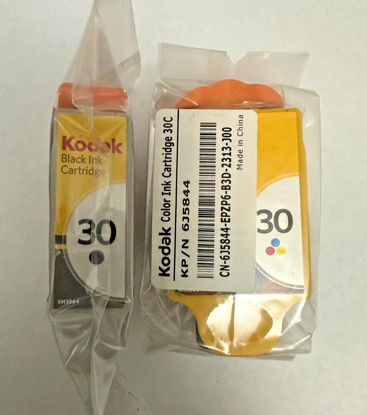 2pk NEW! GENUINE Kodak 30 Black & Color Ink Cartridge 8781098 30B 30C FREE SHIP