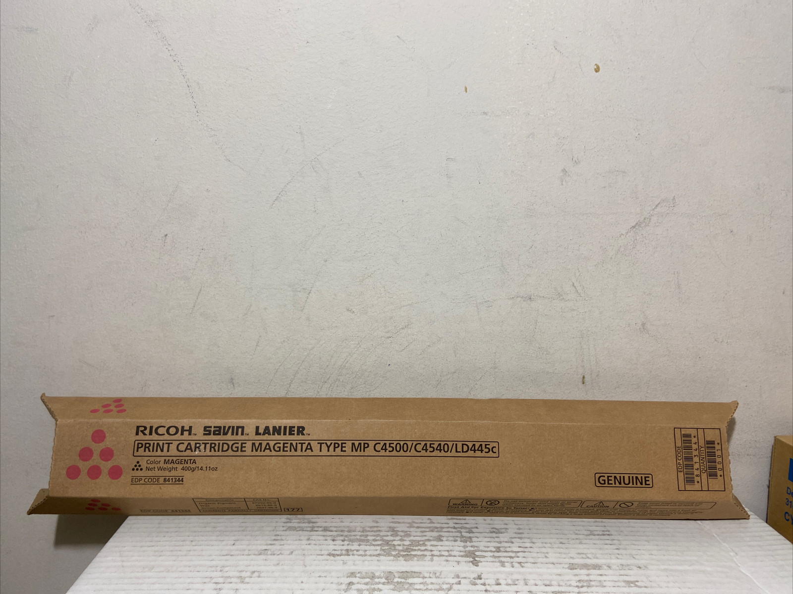 OPEN BOX Genuine Ricoh Savin Lanier 841344 Magenta Type MP C4500/4540/LD445c