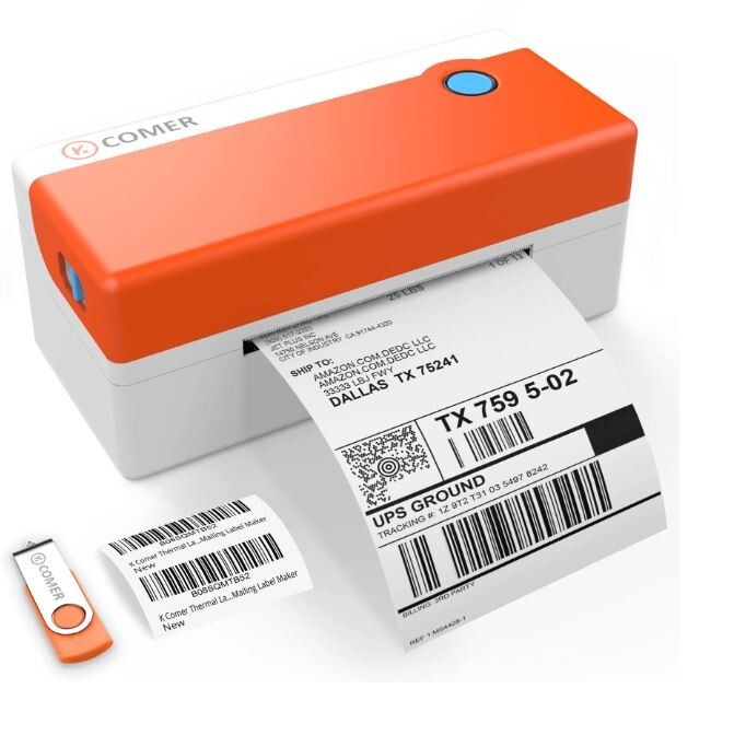 K COMER RX416 Commercial Thermal Printer 4×6 Shipping Label High Speed 150mm/s