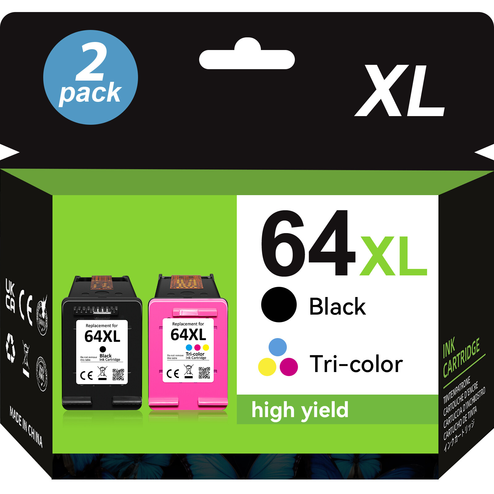 for HP 64XL Ink Cartridges HP 64XL envy photo 7855 7155 7858 6255 7800 7164 6255