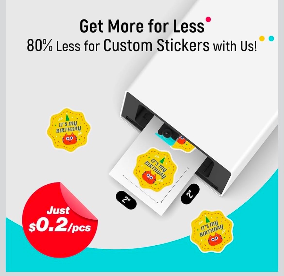 3 Pack Liene PixCut S1 Sticker Paper 4×7 + Ink Cartridge 72 Sheets Each NEW