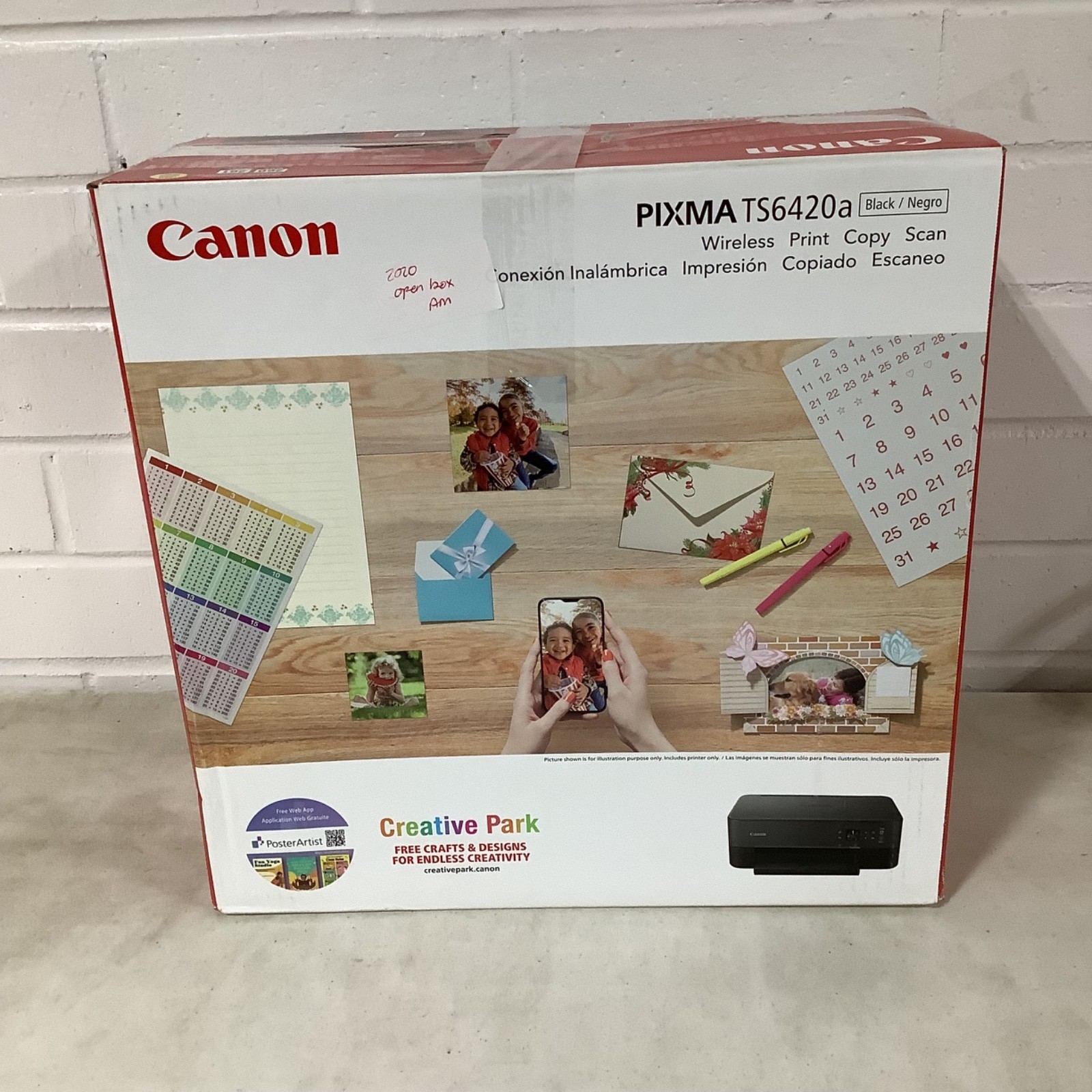 Canon PIXMA TS6420a Wireless All-In-One Inkjet Printer, Black