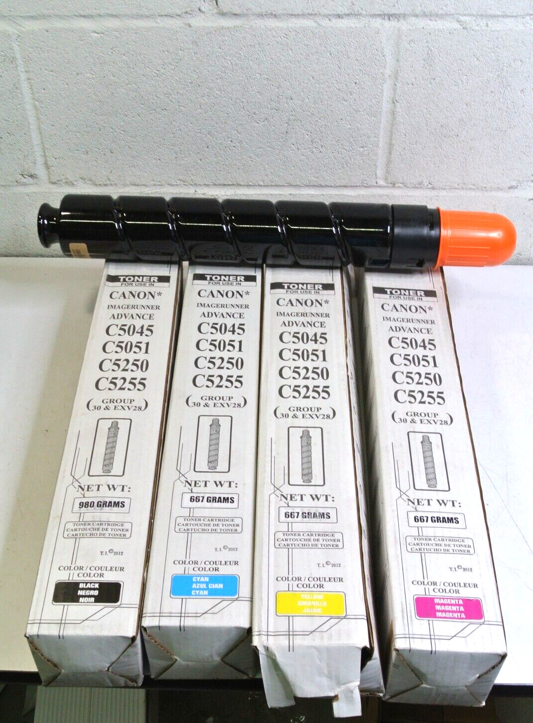 Toner Cartridge Set for cannon ir c5045 c5051 c5250 c5255 blk/cy/mag/yel