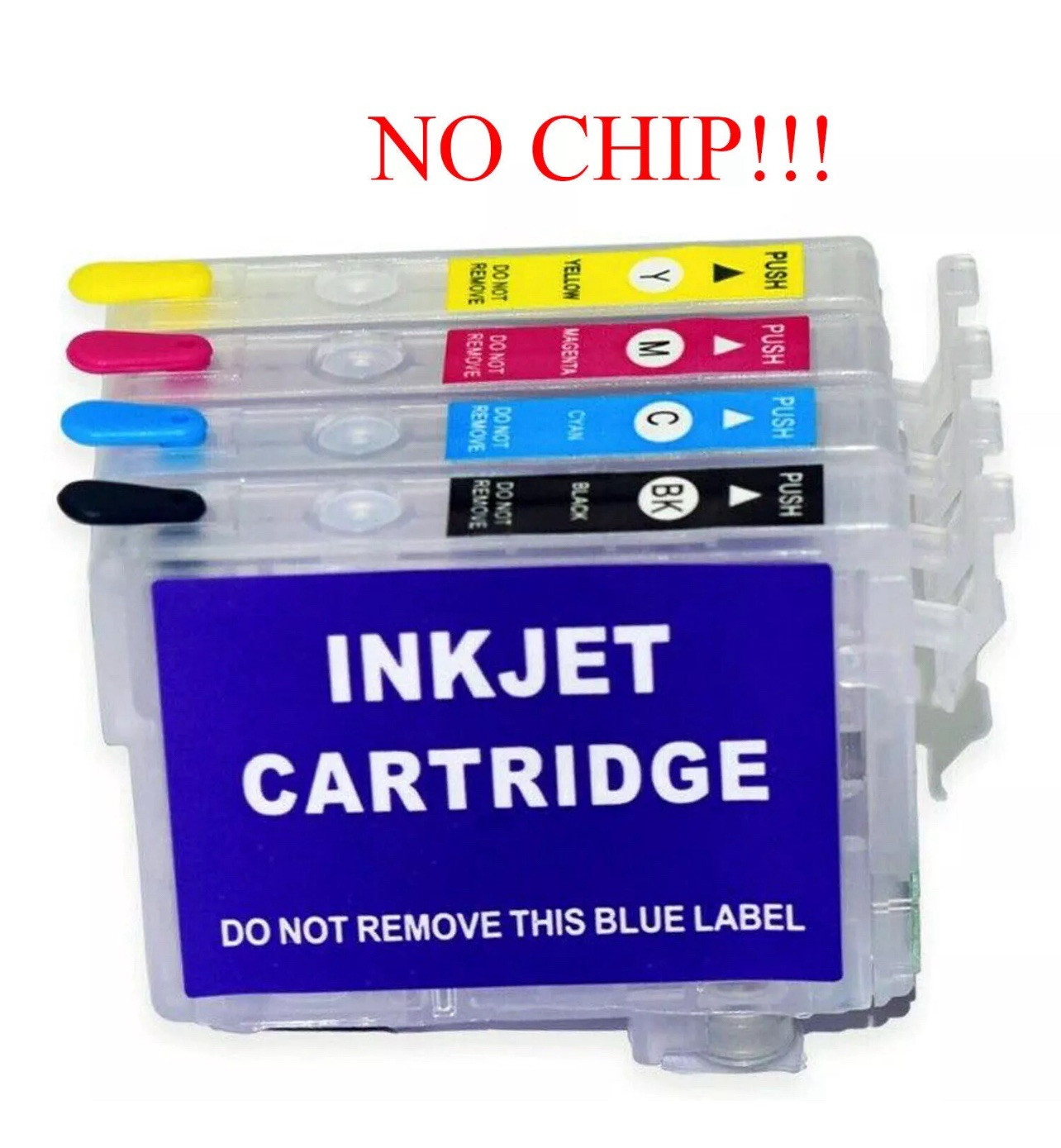 New For Epson WF 3733 3720 3730 Refillable Ink Cartridge T702 702XL Without Chip