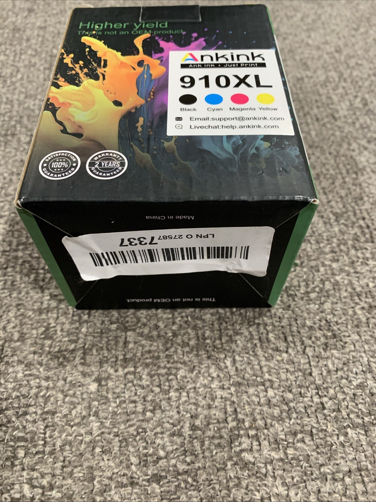 Ankink 910XL Ink Cartridge – 4-Pack B/C/M/Y 11/2026
