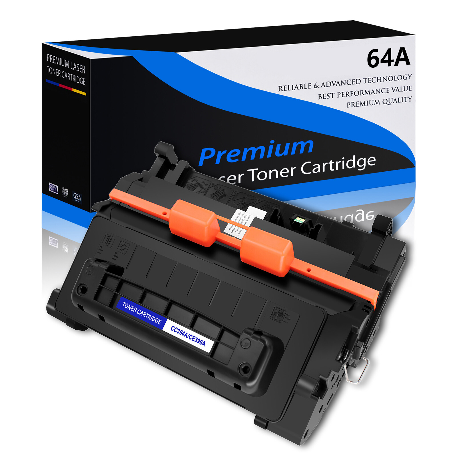 1PK CC364A Black Toner Cartridge for HP LaserJet P4014dn P4515xm P4015n P4515tn