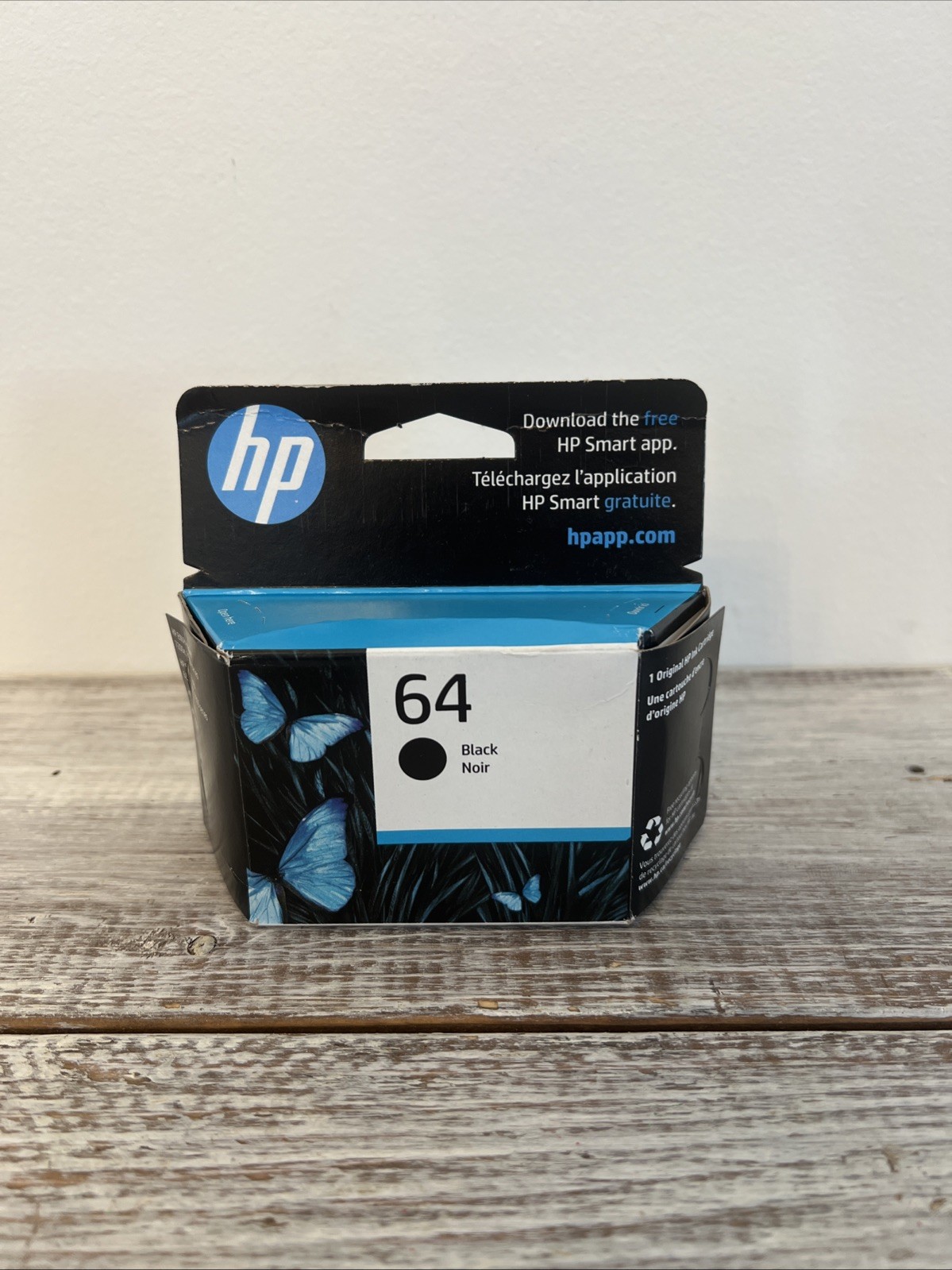 HP 64: Black Ink Cartridges N9J90AN EXP. 2/2027 Brand New