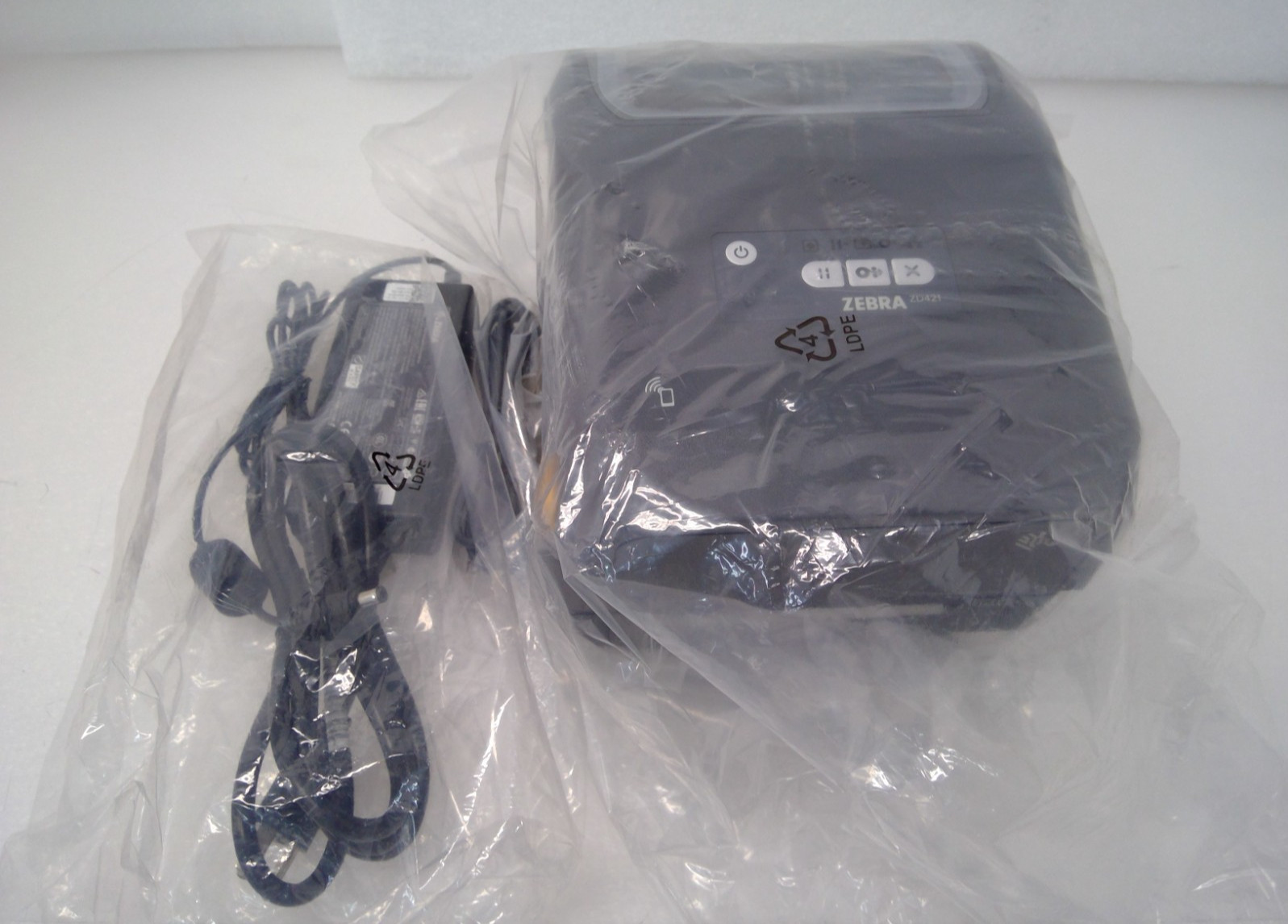 OPEN Zebra Barcode Label Printer ZD421T 203DPI Thermal Transfer ZD4A042-301M00EZ