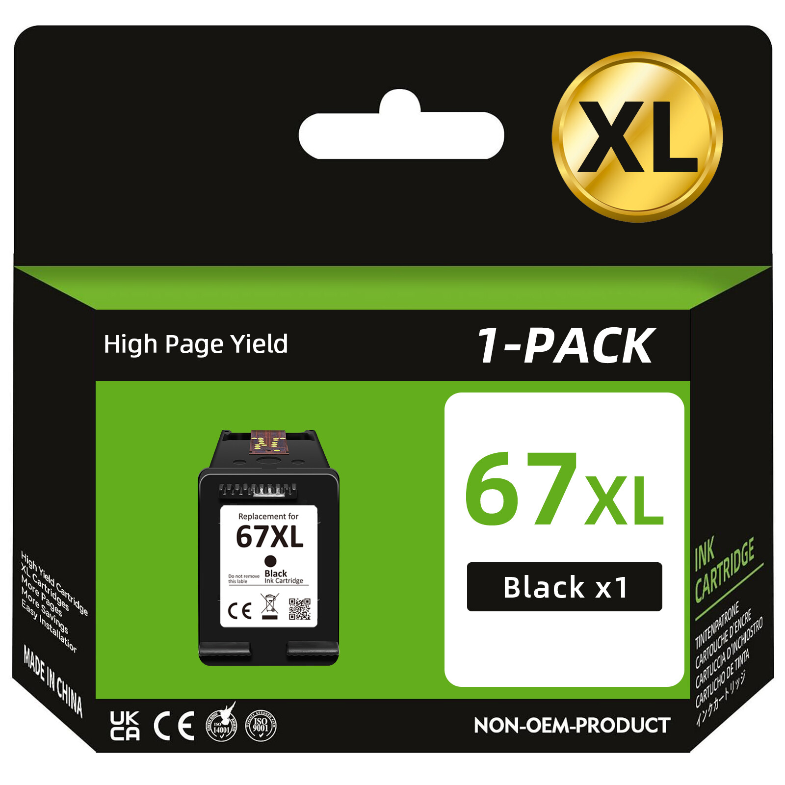 67XL Ink Cartridges 67 Ink for HP Deskjet 2755e 4155e 2700 2855e Envy 6055e 6058