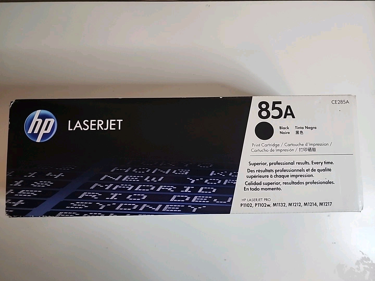 HP 85A Black Original LaserJet Toner Cartridge, ~1,600 pages, CE285A