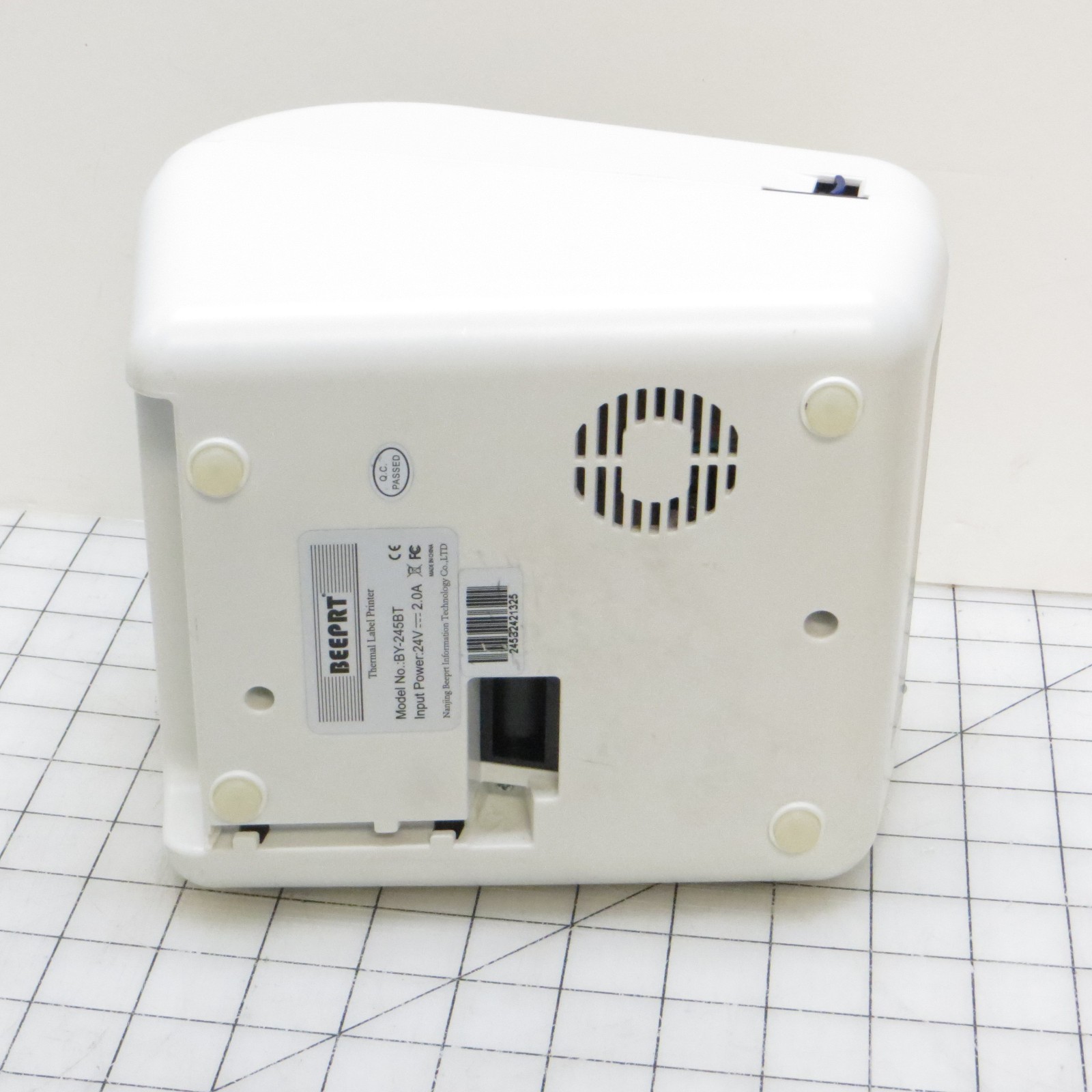 Untested Beeprt BY-245BT Thermal Label Printer – Missing the power supply