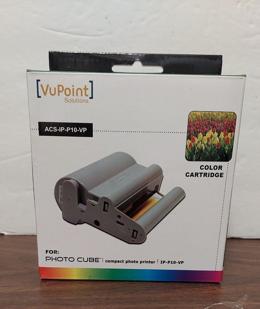VuPoint Color Cartridge All in One Photo & Ink Cartridge Photo Cube IP-P10-VP