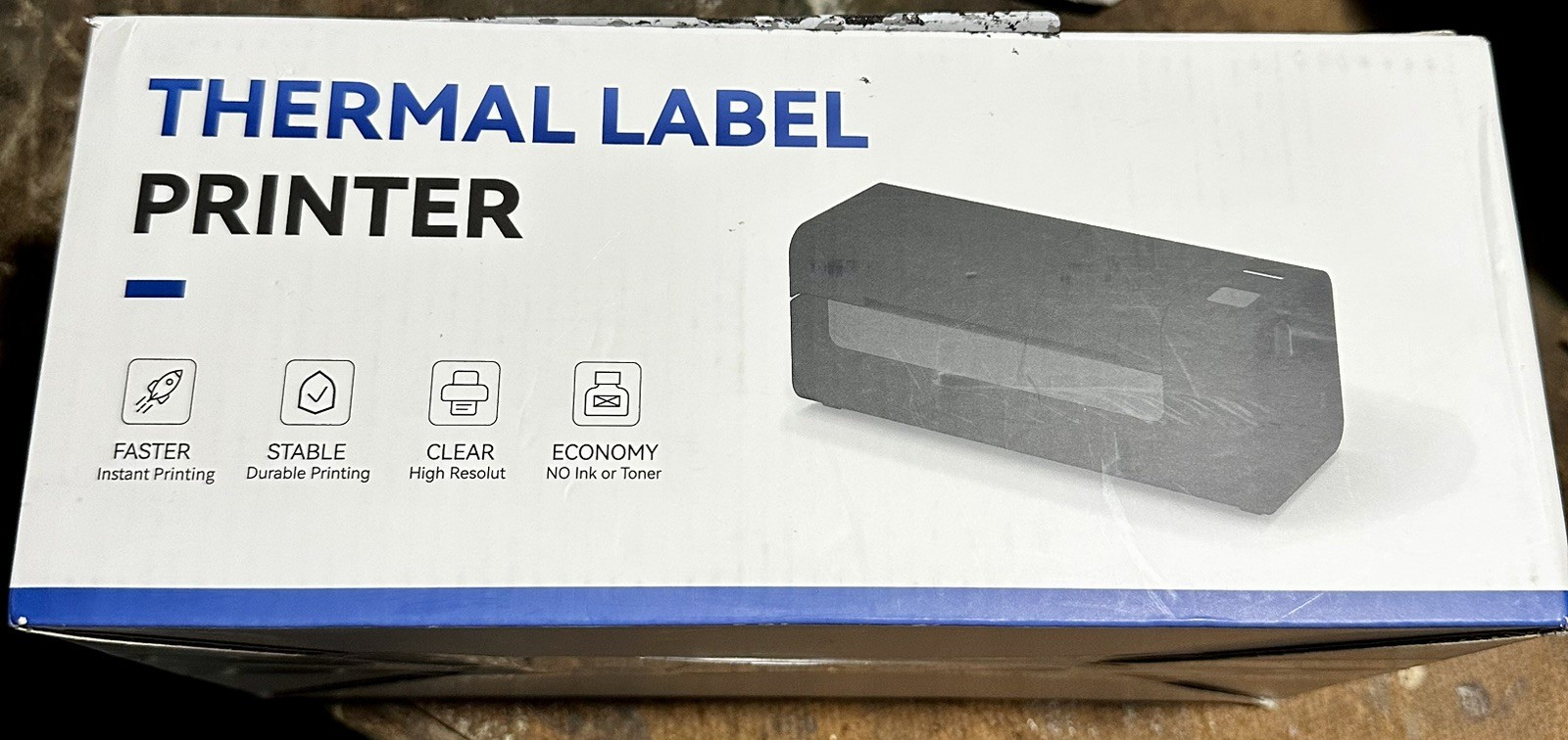 New Bluetooth Thermal Mailing Label Printer Model Y486BT No Ink/toner 4×6 Labels