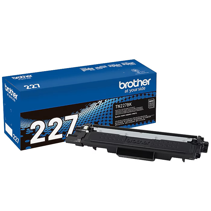 GENUINE BROTHER TN227BK TN-227BK BLACK TONER – NEW – FREE SHIPPING