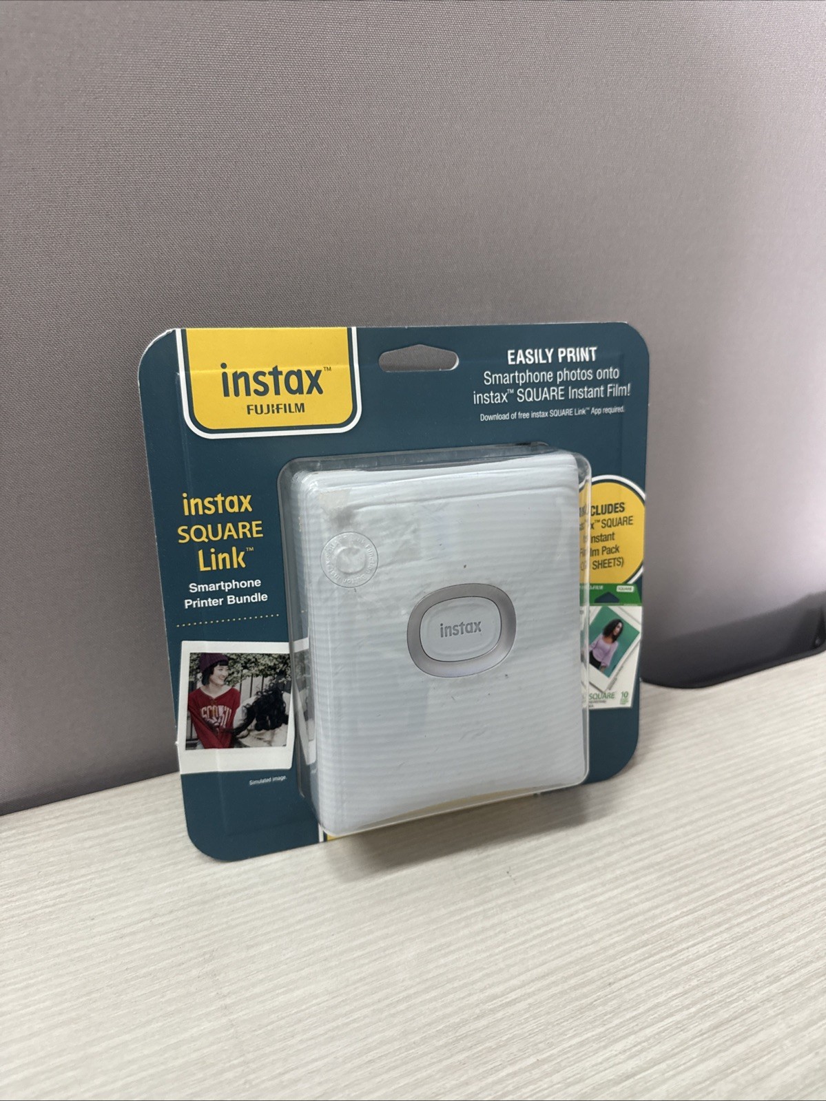 Fujifilm Instax SQUARE Link Portable Smartphone Printer Color Bluetooth USB-C