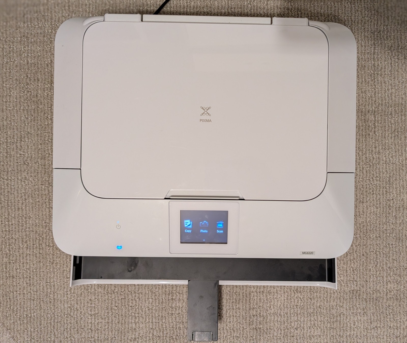 Used Canon Mg6320 Printer/Scanner/Copier. Item tested and works!