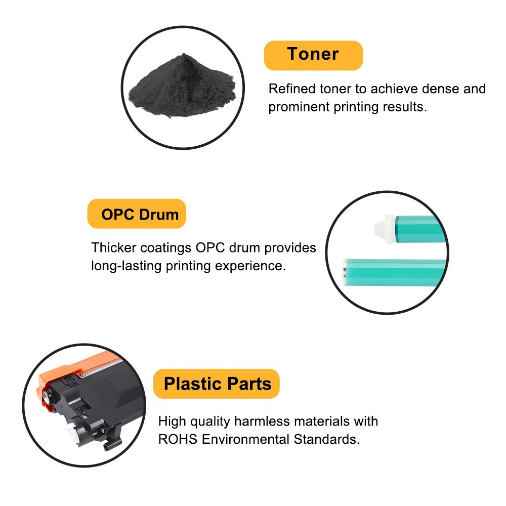 NEW TN450 TN-450 High Yield Toner Cartridge For Brother Replacement – 2PK