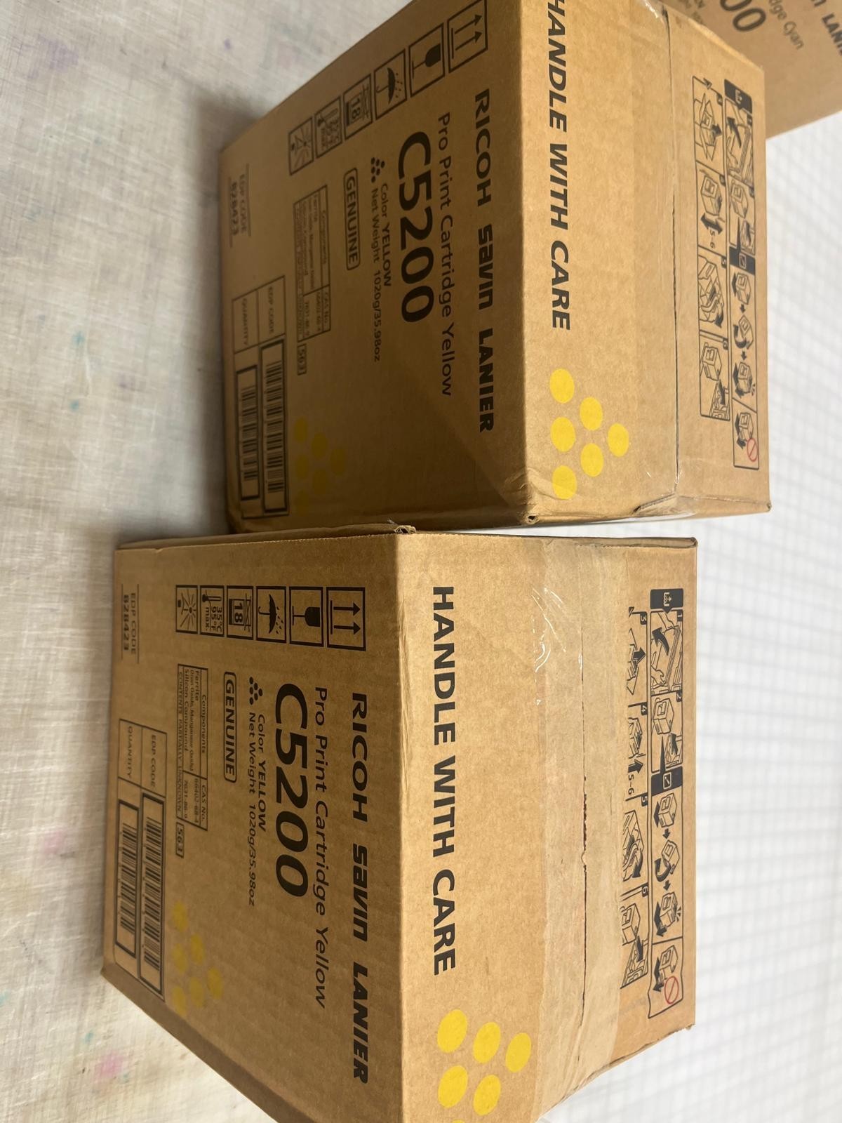 Genuine Ricoh 828598 Brand New Sealed Box Yellow Toner. FREE SHIPPING SAME DAY