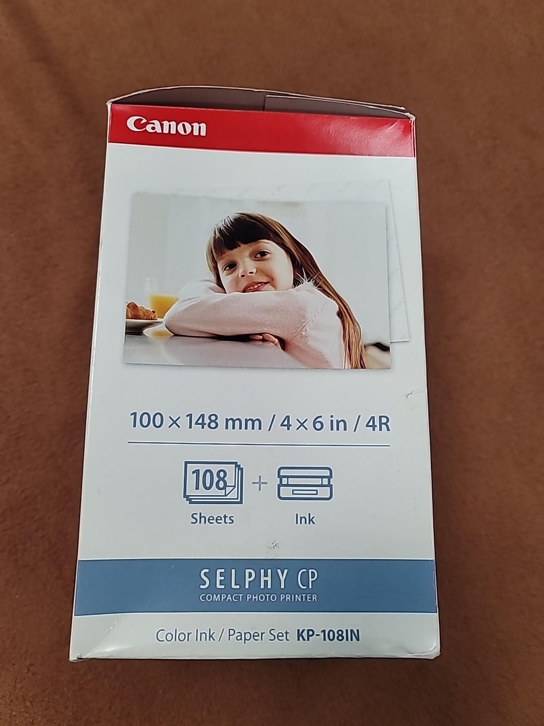 Canon KP-108IN Selphy 4×6 Color Ink Paper Set 108 Sheets with 3 Toners 3115B001