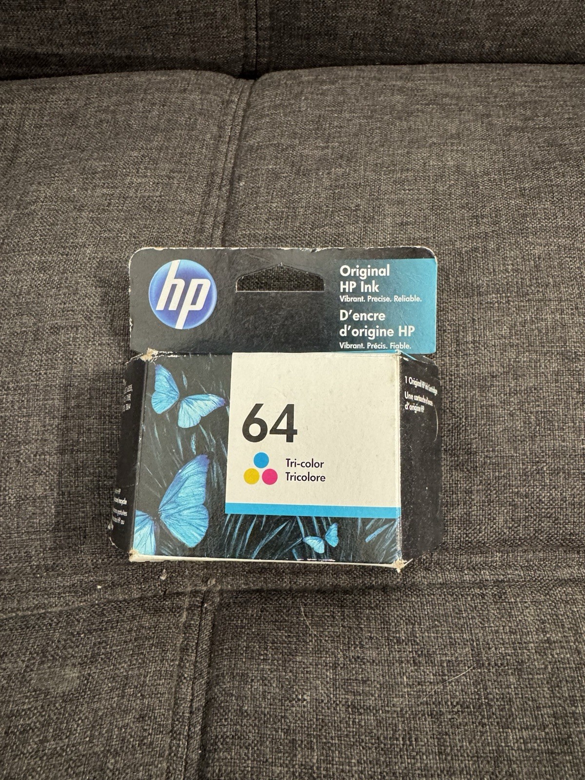 HP 64 Tri-Color Original Ink Cartridge(N9J89AN) Exp: 10/2022 New Sealed