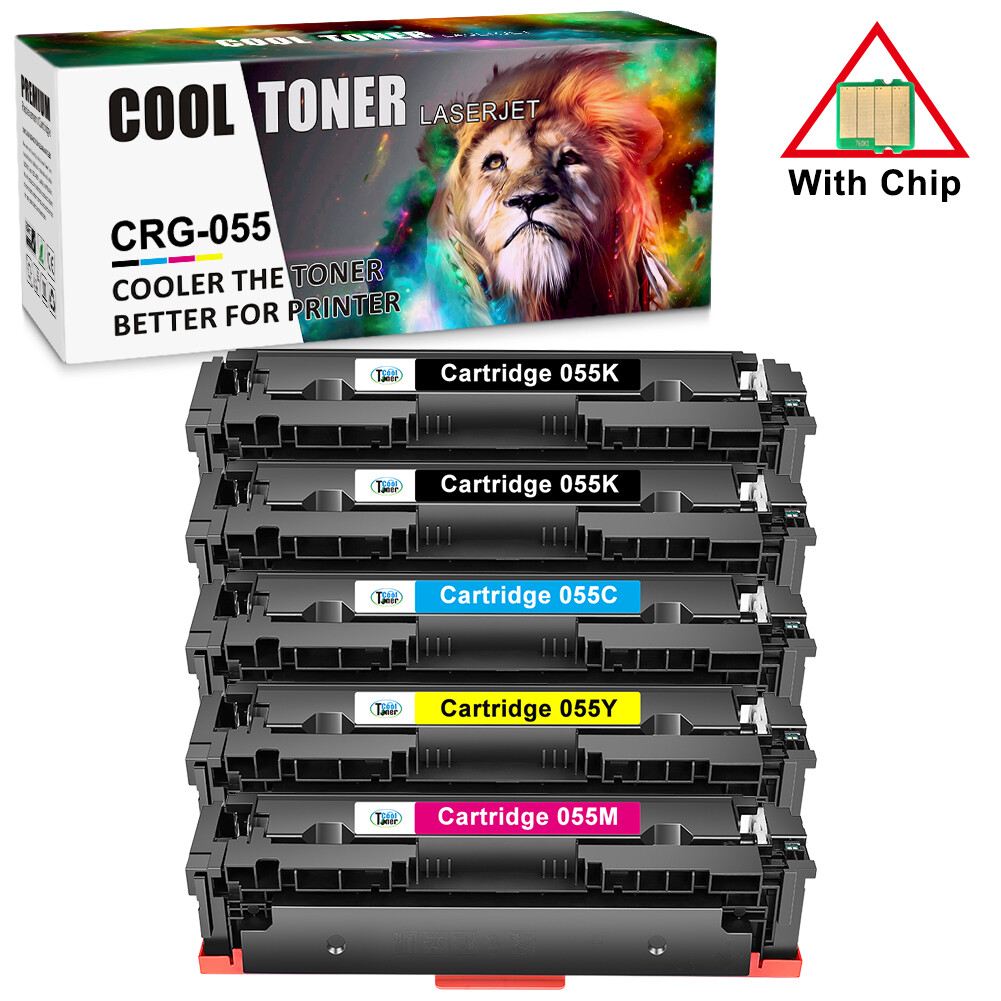 Toner Cartridge For Canon 055 Color ImageClass MF743cdw MF741cdw MF745cdw +CHIP