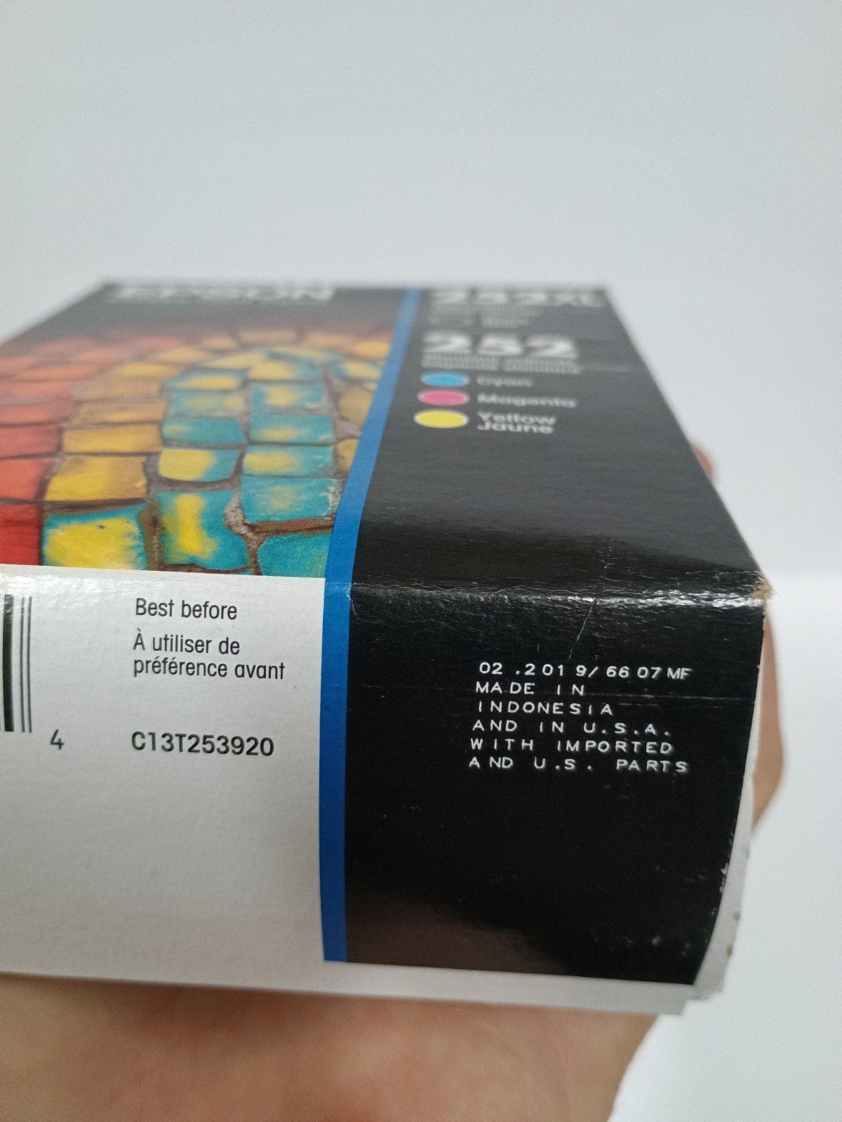Epson 252XL/252 (T252XL-BCS) 4 PACK Black/Tri-Color Ink Cartridge Exp 10/2019