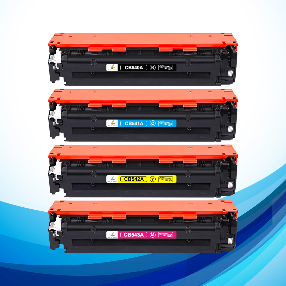 4 Pack 125A Toner Compatible With HP CB540A Laserjet CM1312nfi CP1215 CP1518