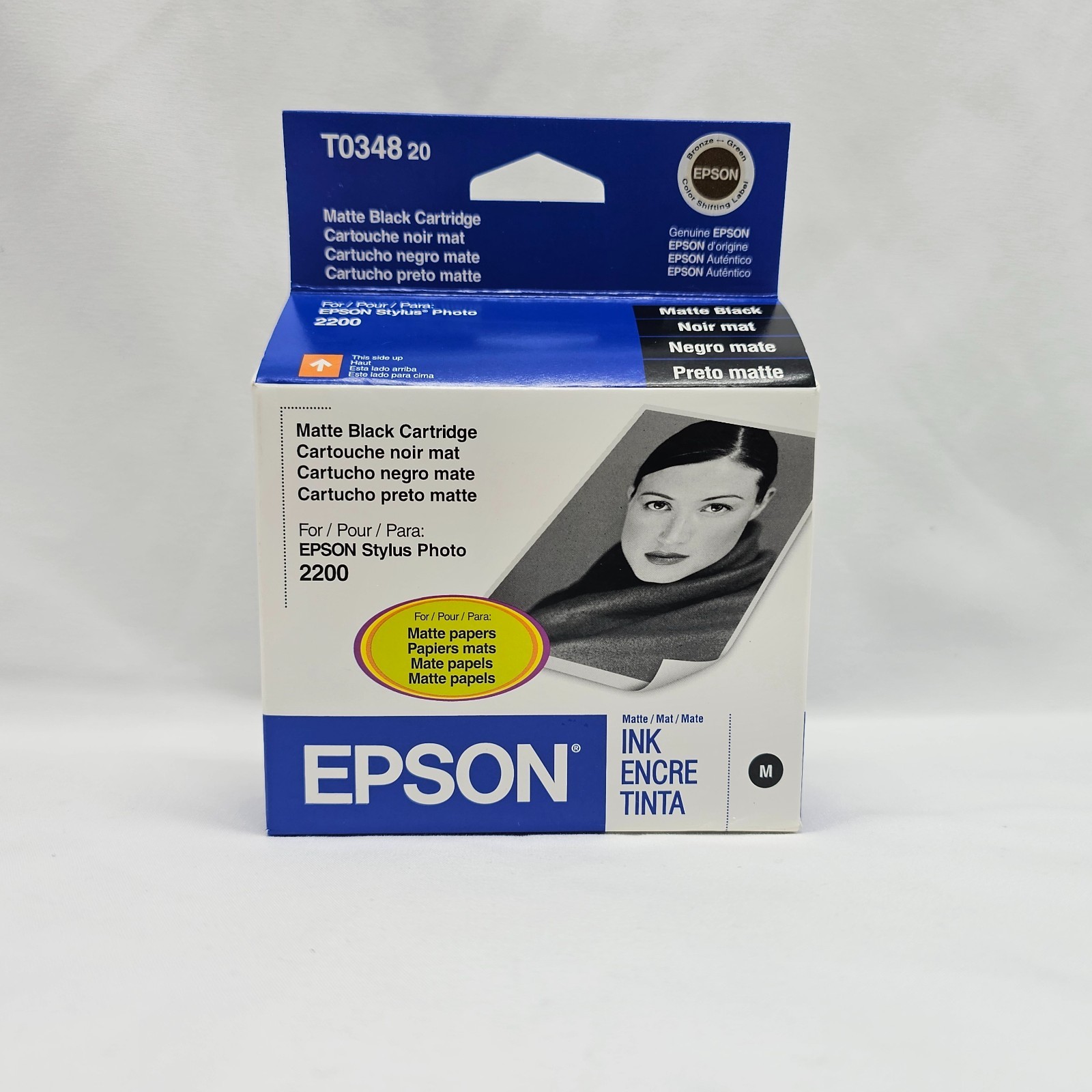 Epson T034820 Matte Black Ink Cartridge for Epson Stylus Photo 2200 Exp 04/2005