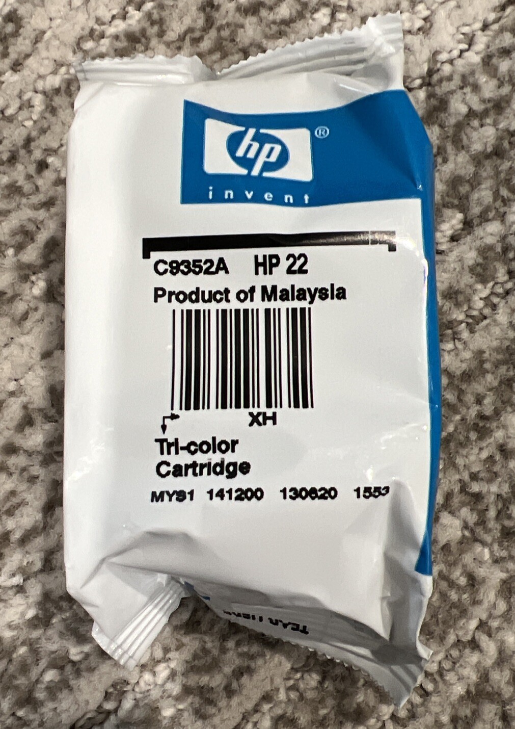 HP 22 Color Ink Cartridge Genuine New Sealed Expired