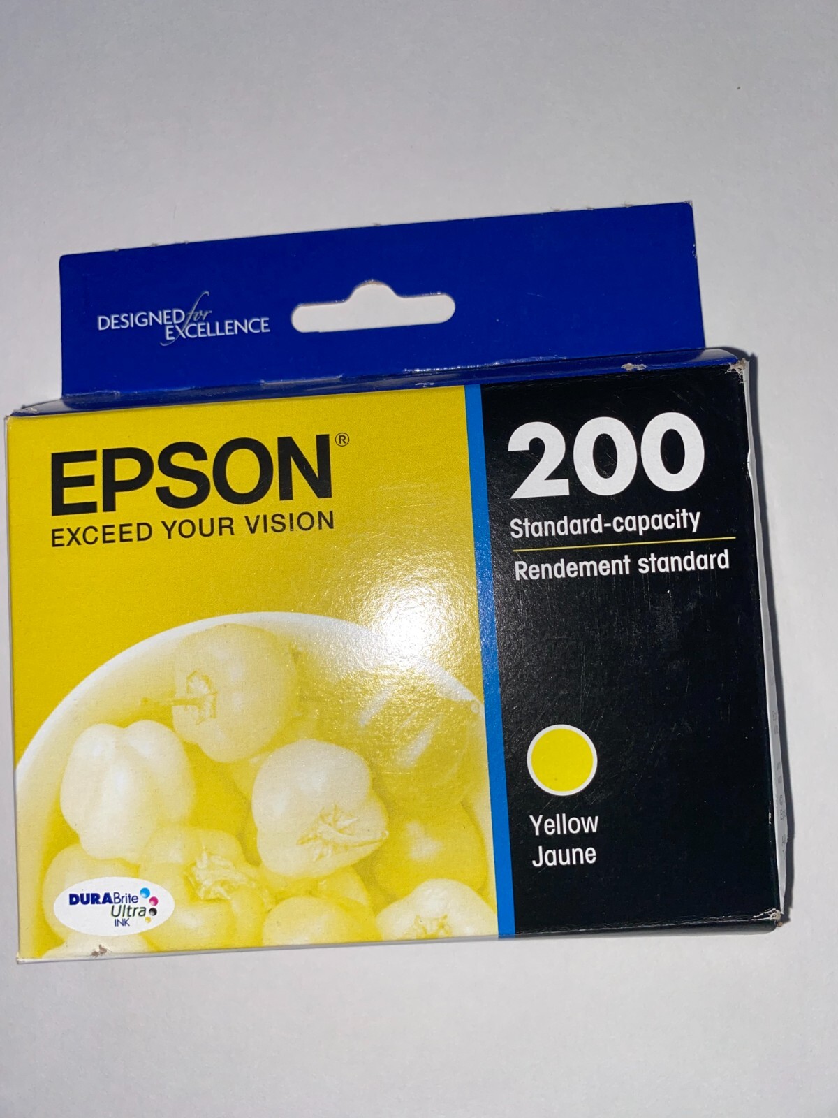 *EPSON 200 Standard Ink Cartridge YELLOW Dura Brite NEW May 2027