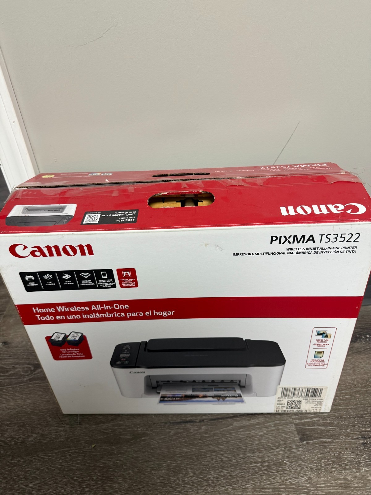 New Canon Pixma TS3522 Printer-IPhone Print-All in One-Wireless-Quick