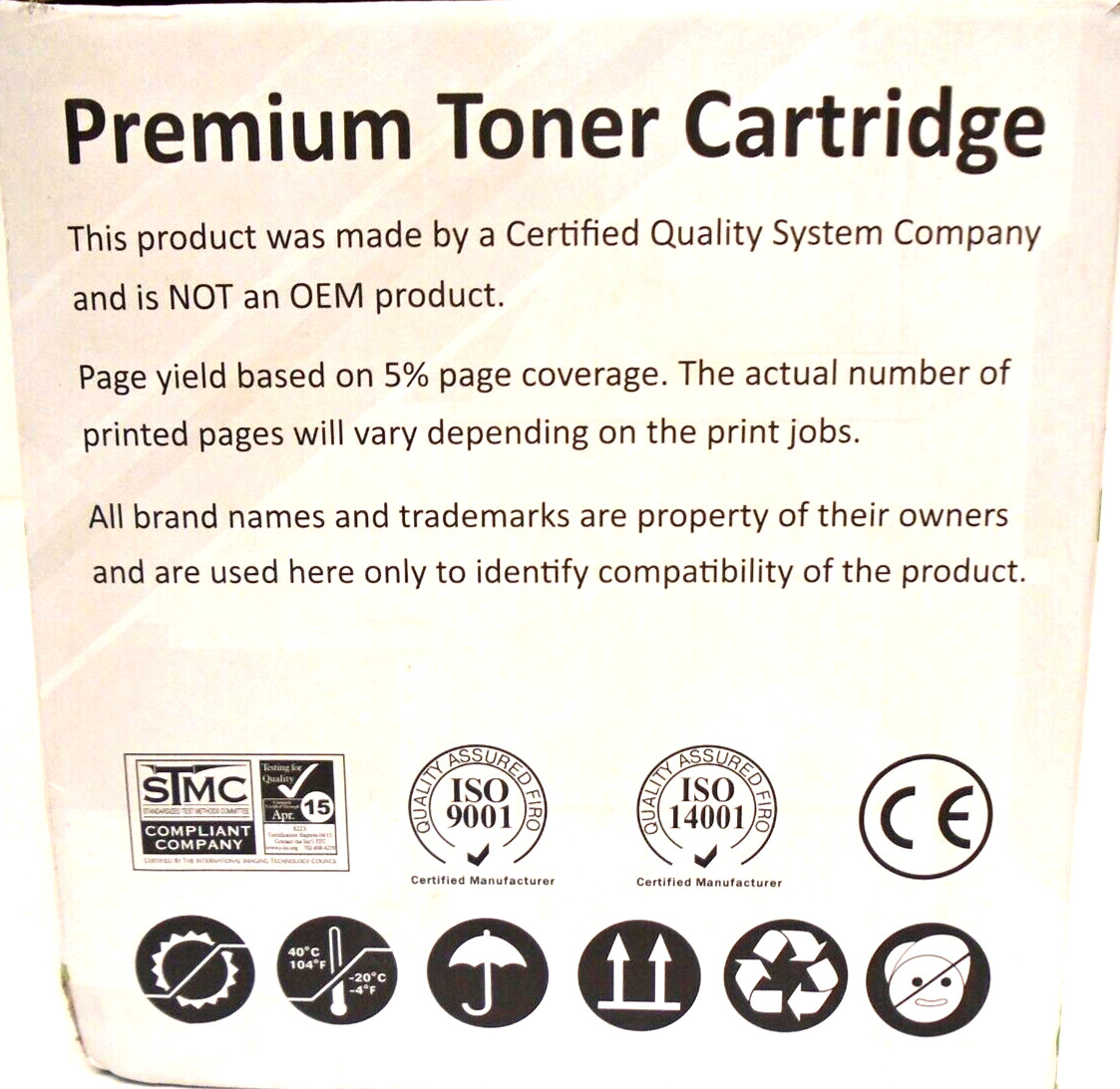 2 Toner Cartridges 58X CF258X Compatible No Chip High Yield Open Box New Item
